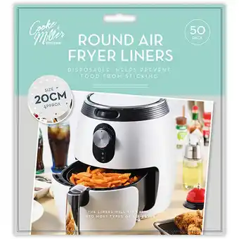 Iceland Cooke & Miller Round Air Fryer Liners 50pk offer