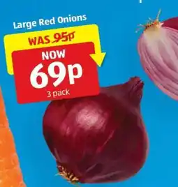 Aldi Large Red Onions offer
