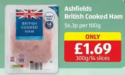 Aldi Ashfields British Cooked Ham offer
