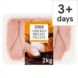 Tesco Tesco British Chicken Breast Fillets 2kg offer