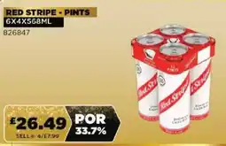 Bestway Red stripe - pints offer