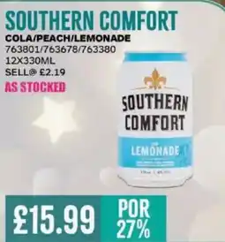 Bestway SOUTHERN COMFORT Cola/peach/lemonade offer