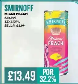 Bestway SMIRNOFF Miami peach offer