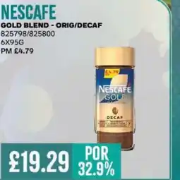 Bestway NESCAFE Gold blend - orig/decaf offer