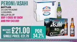 Bestway PERONI/ASAHI Bottles offer