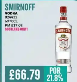 Bestway SMIRNOFF Vodka offer