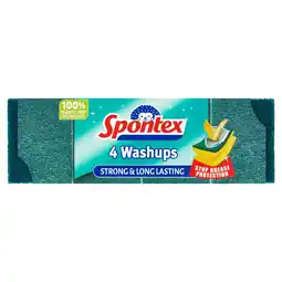 Tesco Spontex Washups Value 4 Pack offer