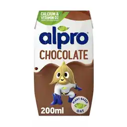 Tesco Alpro Kids Oat Chocolate Long Life Dairy Free Drink 200ml offer