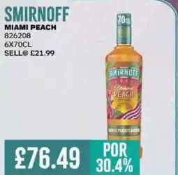 Bestway Smirnoff miami peach offer