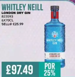 Bestway WHITLEY NEILL London dry gin offer