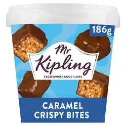 Tesco Mr Kipling Chocolate Caramel Crispy Mini Cake Bites 186g offer