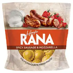 Tesco La Famiglia Rana Spicy Sausage & Mozzarella Fiore 250g offer