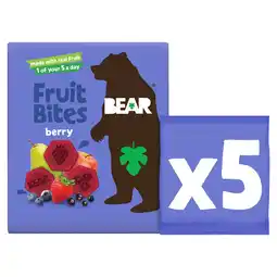 Tesco BEAR Fruit Bites Berry 5x20G offer