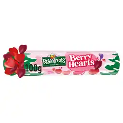 Tesco Rowntree's Berry Hearts Sweets Giant Tube 100g offer