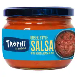 Tesco Trophi Greek Style Salsa with Herbs & Black Olives 200g offer
