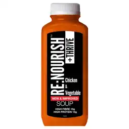Tesco RENOURISH THRIVE Chicken and Vegetable Soup 500g offer