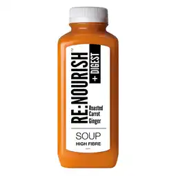 Tesco RENOURISH DIGEST Roasted Carrot and Ginger Soup 500g offer