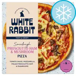 Tesco White Rabbit Prosciutto Ham & Mushroom Sourdough Gluten Free Pizza 332g offer