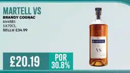 Bestway MARTELL VS Brandy cognac offer
