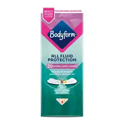 Tesco Bodyform Dailies All Fluid Extra Long Liners 20 Pack offer