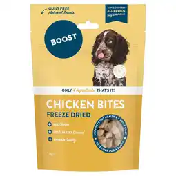 Tesco BOOST Natural Treats Chicken with Superfoods for Dogs 30g offer
