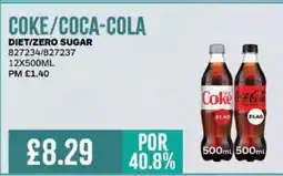 Bestway COKE/COCA-COLA Diet/zero sugar offer