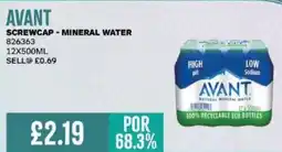 Bestway AVANT Screwcap - mineral water offer