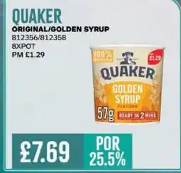 Bestway QUAKER Original/golden syrup offer