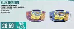 Bestway BLUE DRAGON Oriental chicken/ sweet chilli - wok noodle offer