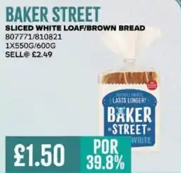 Bestway BAKER STREET Sliced white loaf/brown bread offer