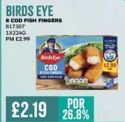 Bestway BIRDS EYE 8 Cod fish fingers offer
