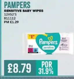 Bestway PAMPERS Sensitive baby wipes offer