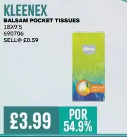 Bestway KLEENEX Balsam pocket tissues offer