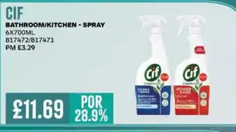 Bestway CIF Bathroom/kitchen - spray offer