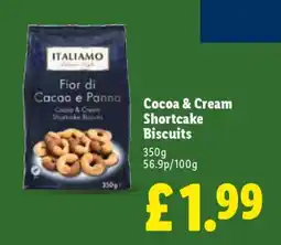 Lidl Cocoa & Cream Shortcake Biscuits offer
