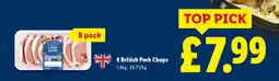 Lidl 8 British Pork Chops offer