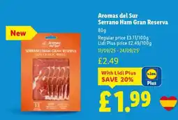 Lidl Aromas del Sur Serrano Ham Gran Reserva offer