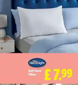 Lidl Silentnight Anti Snore Pillow offer