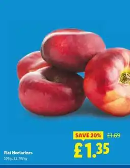 Lidl Flat Nectarines offer