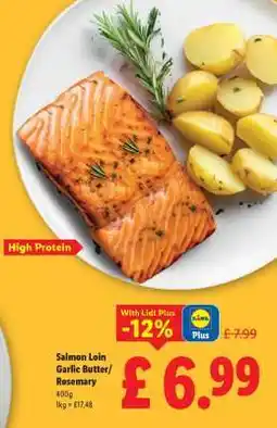 Lidl Salmon Loin Garlic Butter/Rosemary offer