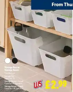 Lidl Storage Box or Storage Boxes offer