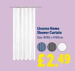 Lidl Livarno Home Shower Curtain offer