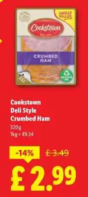 Lidl Cookstown Deli Style Crumbed Ham offer