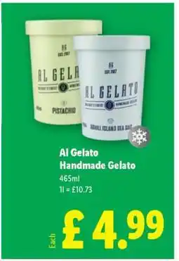 Lidl Al Gelato Handmade Gelato offer