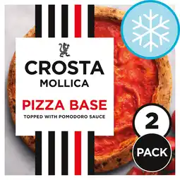 Tesco Crosta Mollica Sourdough Pizza Base with Tomato Sauce 2 Pack 540g offer