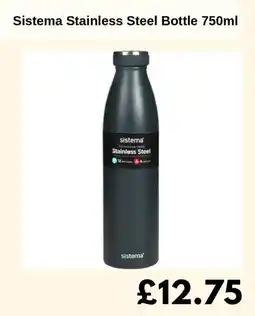 Sainsbury's Sistema Stainless Steel Bottle offer