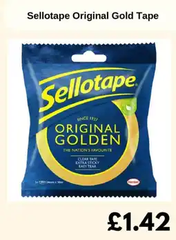 Sainsbury's Sellotape Original Gold Tape offer