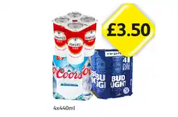 Londis Amstel Bier, Coors, Bud Light offer