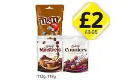 Londis M&M's Chocolate, Galaxy Minstrels, Counters offer