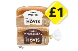 Londis Hovis Simple White, Wholemeal offer